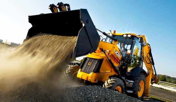 JCB loader at work