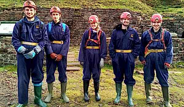 apprentices visit mine