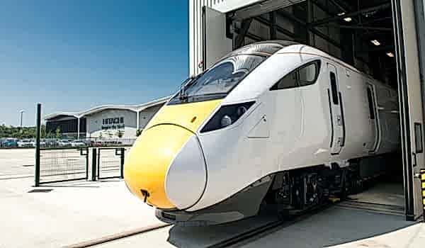Hitachi train exit