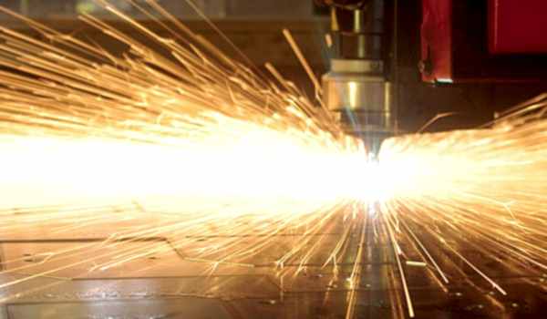 Laser piercing thick metal plate