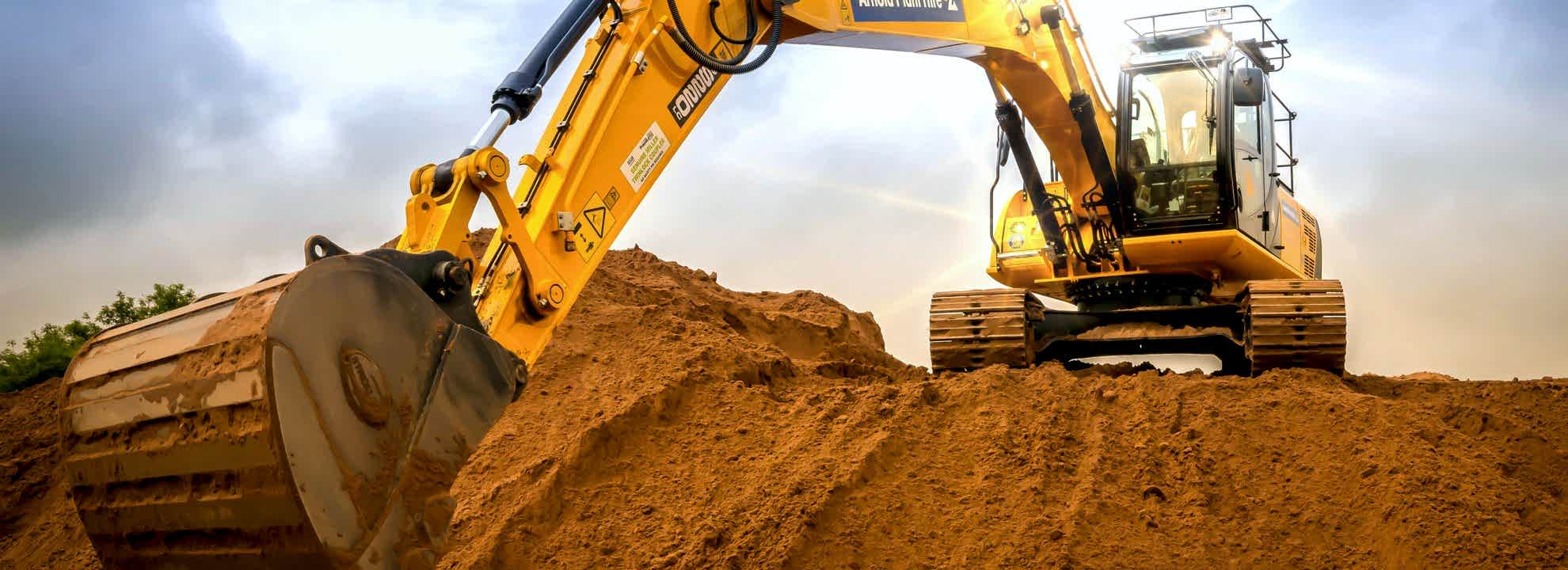 JCB loader at work