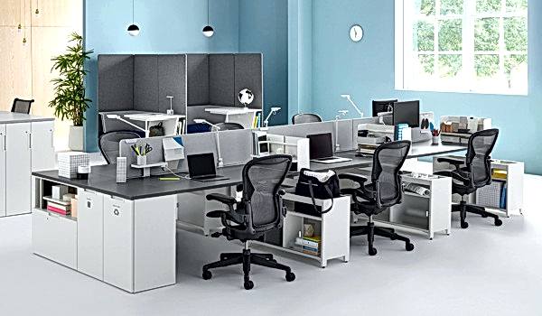 Metal frame office furniture