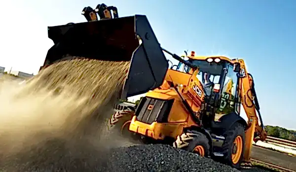 JCB loader at work