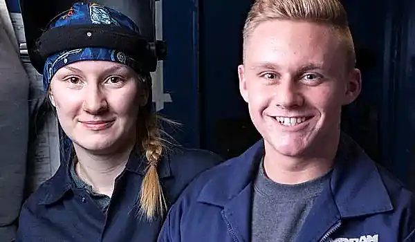 two engineering apprentices