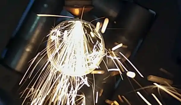 tube cutting laser machine close up
