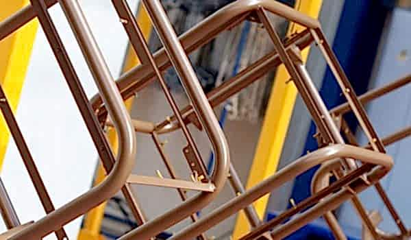 Metal components made by tube bending